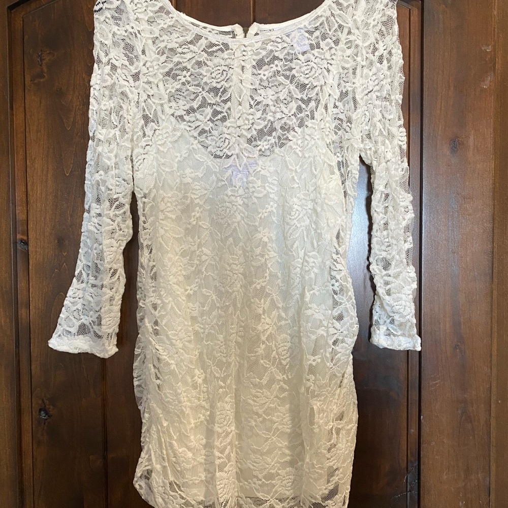 Elegant Lace White maternity shirt